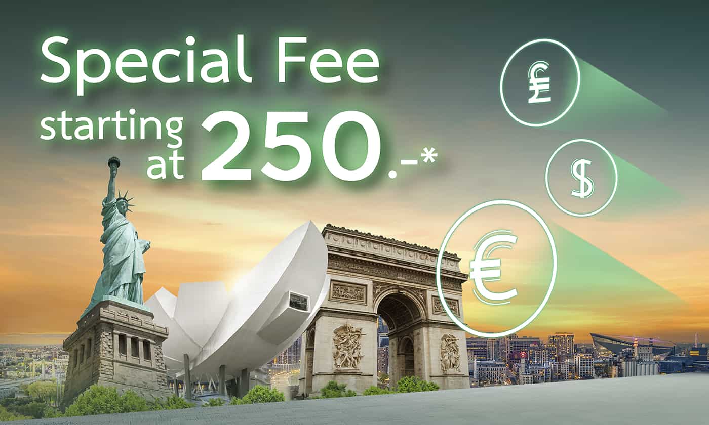 Special Fee! Starting at 100 THB!