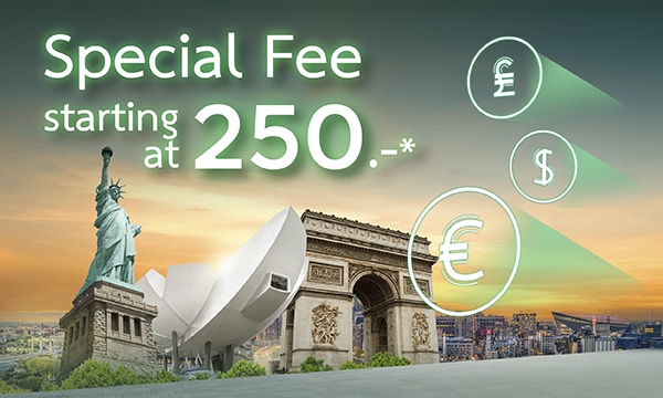 Special Fee! Starting at 100 THB!