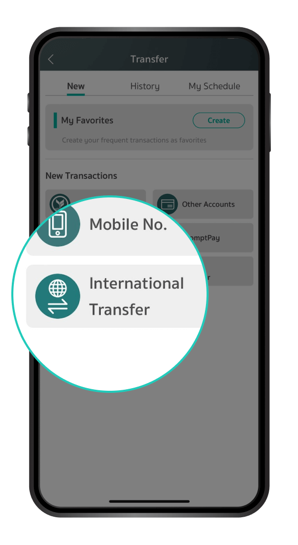 International Money Transfer to Myanmar Step 3/10
                                                            Select International Transfer