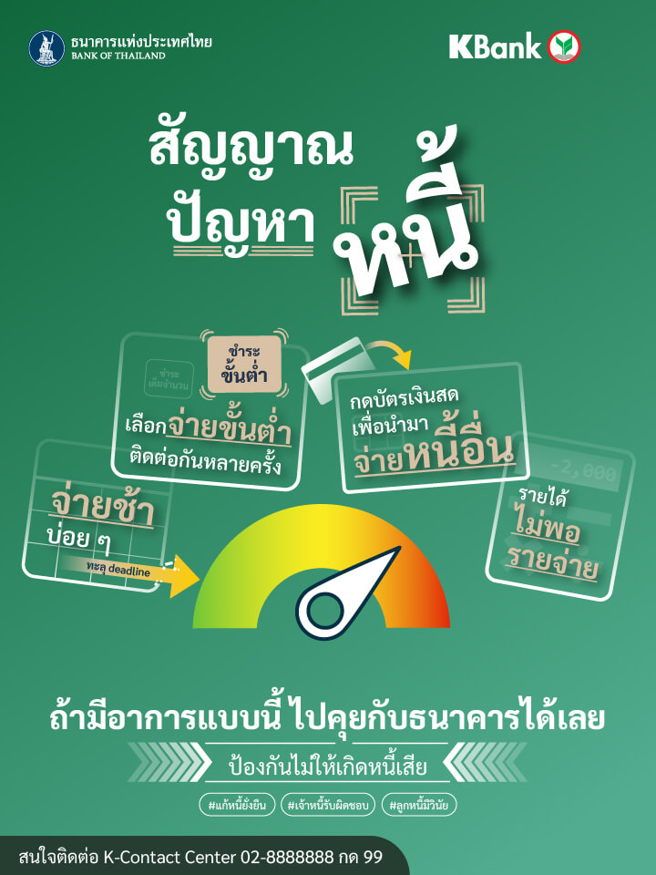 Checklist คุณอยู่ในภาวะเริ่มจ่ายหนี้ไม่ไหวหรือยัง