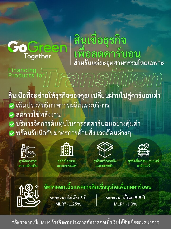 สินเชื่อเพื่อธุรกิจคาร์บอน
