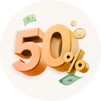 50% off for golf course / movies ticket