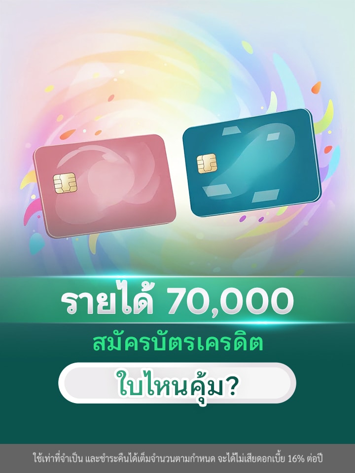 บัตรเครดิต KBank รายได้ 70,000+ รีวิวบัตรเครดิต อัปเดต 2568