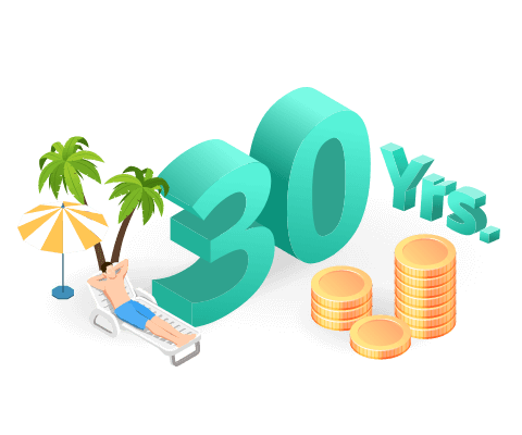 Make installment payments with ease! Up to 30 years