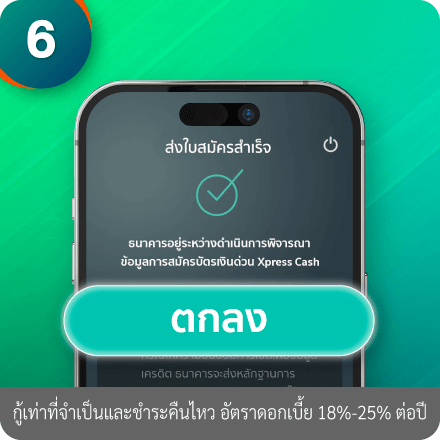 วิธีอัปโหลดเอกสารการสมัคร ขั้นตอนที่ 6 : “ตกลง” เพื่อส่งใบสมัคร