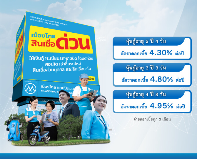 หุ้นกู้บริษัท เมืองไทย แคปปิตอล จำกัด (มหาชน) ครั้งที่ 7/2567
