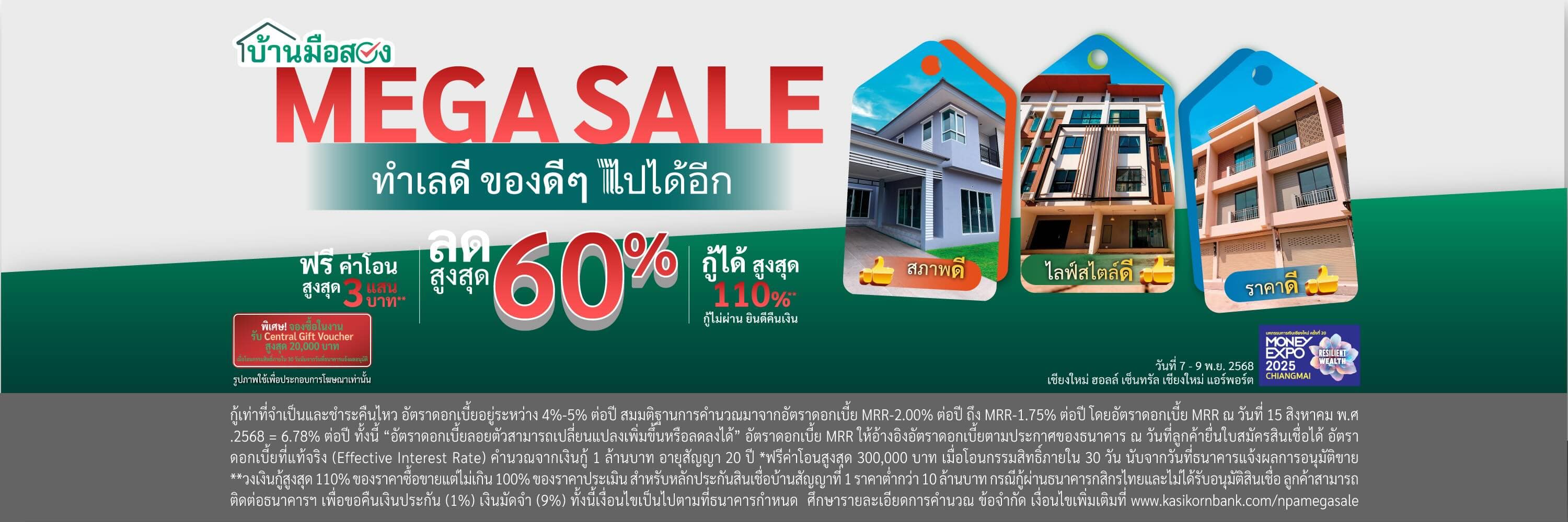 งานมหกรรมบ้านธนาคาร ปี 68 จังหวัดชลบุรี