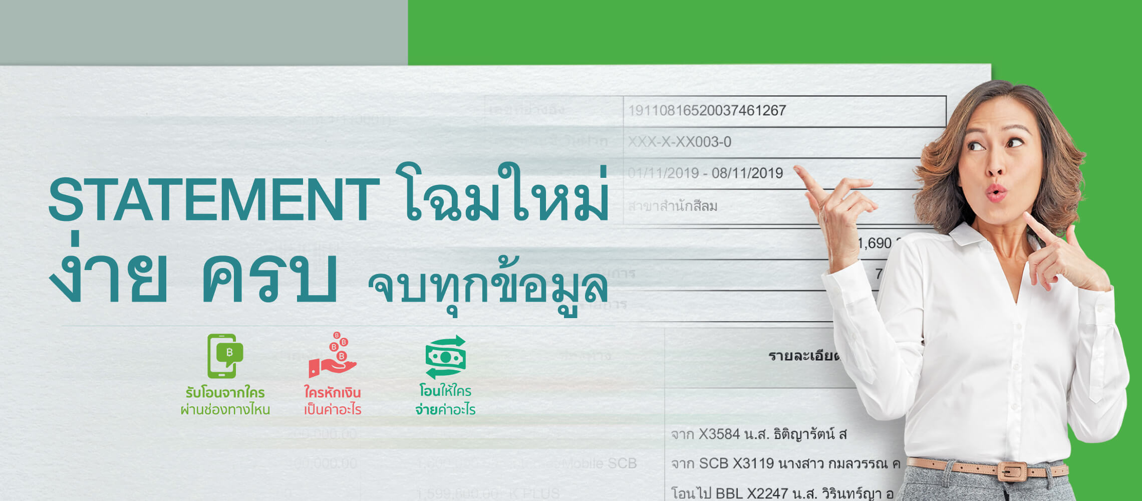 รายละเอียดครบถ้วน เข้าใจง่าย ตรวจสอบได้ด้วยตัวเอง - ธนาคารกสิกรไทย